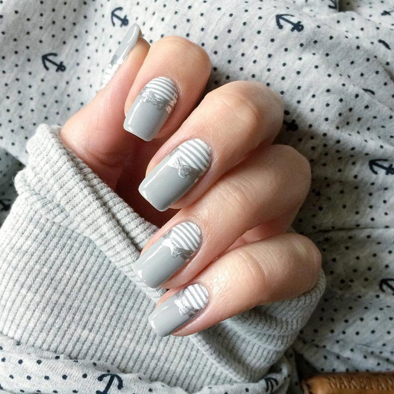 beautiful nails manicure with a fashionable design on the nails - Stock  Image - Everypixel